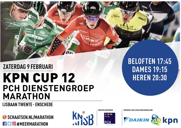 PCH Dienstengroep marathon, KPN Cup, Enschede 9 februari